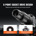 Load image into Gallery viewer, VEVOR Impact Sockets Set 15pcs 6-Point 3/8" Drive Bit Ratchet Tool Kit Case - BagNook
