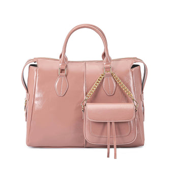 (rose pink)Yareli Tote w/Mini Crossbody Bag Set by Mia K - BagNook