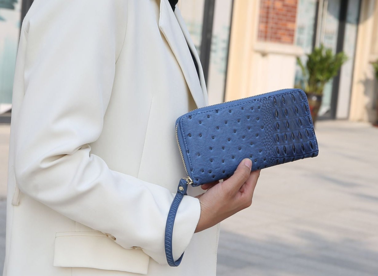 (blue)Wandy Soft Vegan Leather Hobo & Wallet Set by Mia K - BagNook