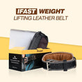 Load image into Gallery viewer, Pink Leather Strength Weightlifting Belt, 4" Wide w/Padded Lumbar Support - BagNook
