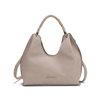 (beige)Gara Versatile Shoulder Handbag by Mia K - BagNook