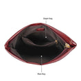 Load image into Gallery viewer, (wine)Koumei Wristlet Purse Envelope Snap by Mia K - BagNook

