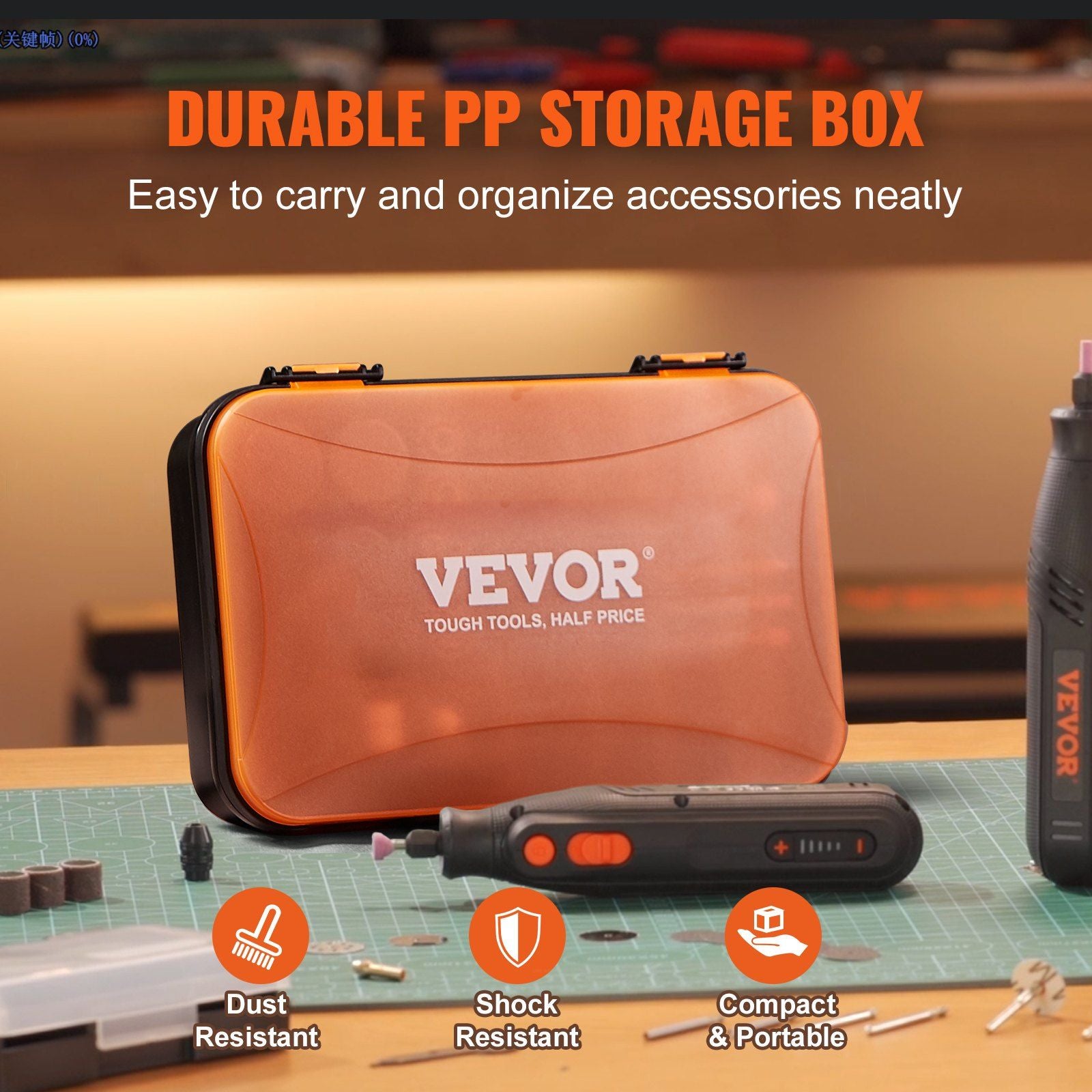 VEVOR All Purpose Rotary Tool Accessory Kit, 357pcs - 1/8"D Shanks - BagNook