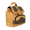 Load image into Gallery viewer, Tayla Diamond Print Mini Backpack - Upcycled Leather - BagNook
