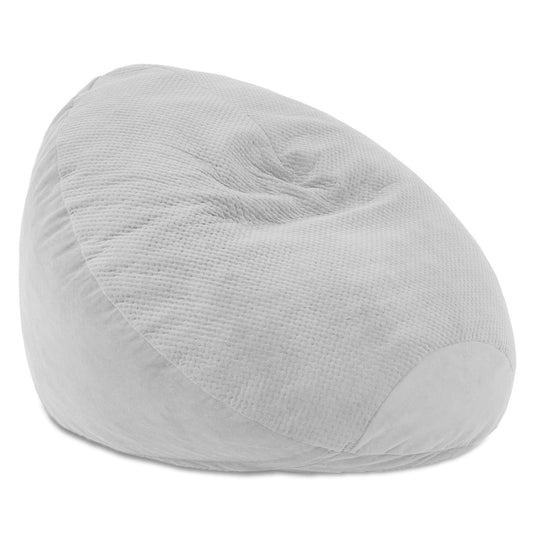 Jaxx Koku Bean Bag - Velvish/Turbo, Grey - BagNook