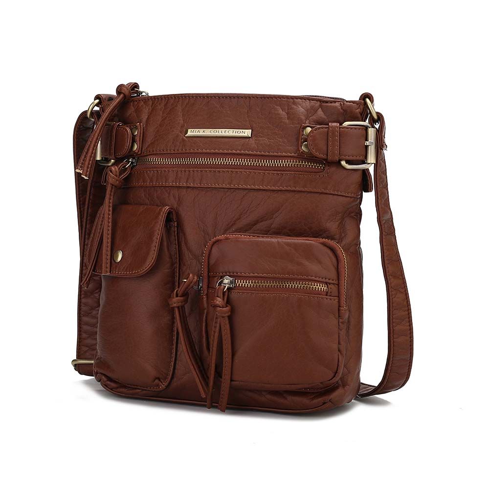 (chocolate)Vintage Stiella Shoulder Handbag by Mia K - BagNook