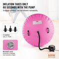Load image into Gallery viewer, VEVOR Gymnastics Air Inflatable Barrel - 23.6 x 48.4", Pink - BagNook
