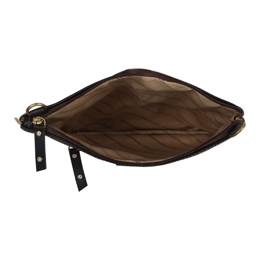 Grayson Wide Crossbody - Upcycled Leather - BagNook