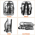 Load image into Gallery viewer, Clear Backpack with Reinforced Strap - BagNook
