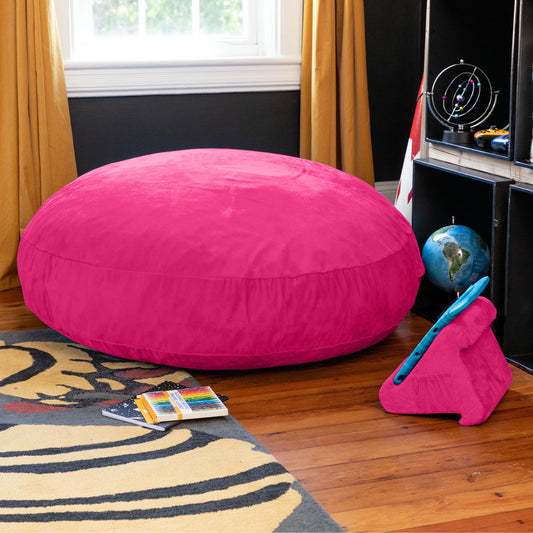 Jaxx 4 ft Cocoon Kids Bean Bag, Fuchsia - BagNook