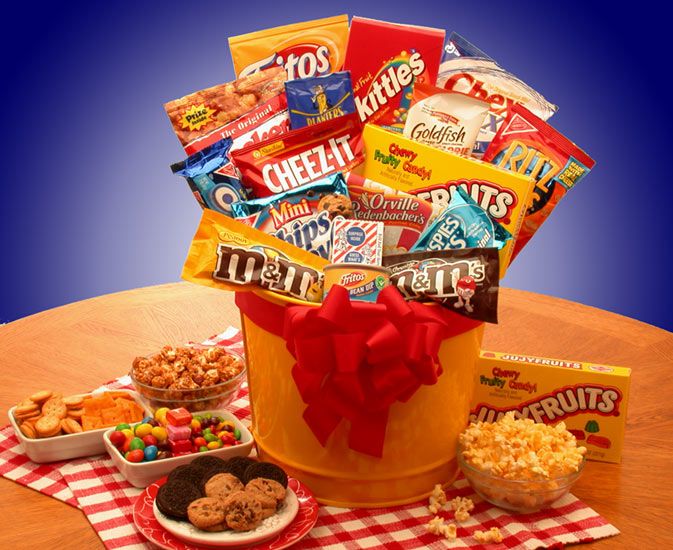 Gift Basket | Junk Food Madness Gift Pail - BagNook
