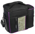 Load image into Gallery viewer, Meal Prep Insulated Lunch Box, Black Purple - BagNook
