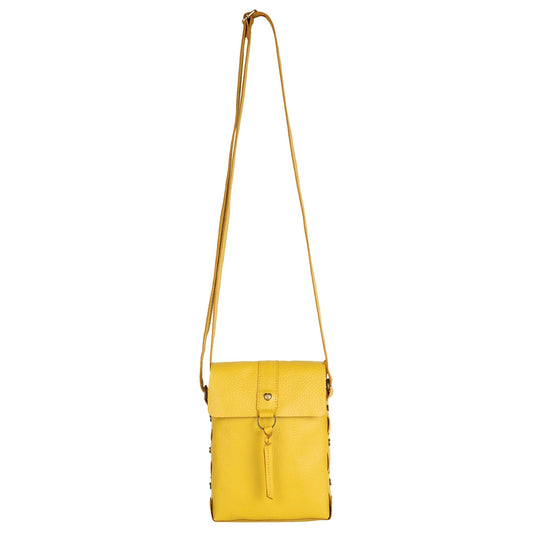 Jane Long Crossbody w/Top Flap & Tassel - Canary Yellow - BagNook