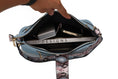 Load image into Gallery viewer, (denim)Ezra Snake Embossed Shoulder Handbag by Mia K - BagNook
