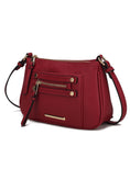 Load image into Gallery viewer, (red)Essie Crossbody Vegan Leather by Mia k - BagNook

