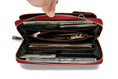 Load image into Gallery viewer, (burgundy)Mala Phone Wallet Vegan Leather Crossbody Bag by Mia k - BagNook
