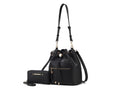 Load image into Gallery viewer, (black)Larissa Women's Bucket Bag with Wallet by Mia k - BagNook
