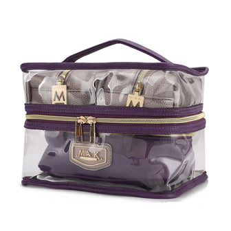 (pewter-purple)Emma Cosmetic 4pc Set by MiaK - BagNook