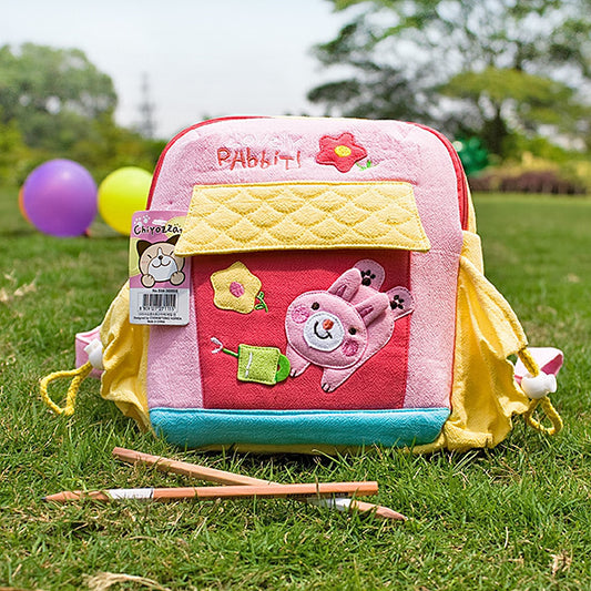 [Happy Rabbit] Embroidered Applique Kids Backpack - BagNook