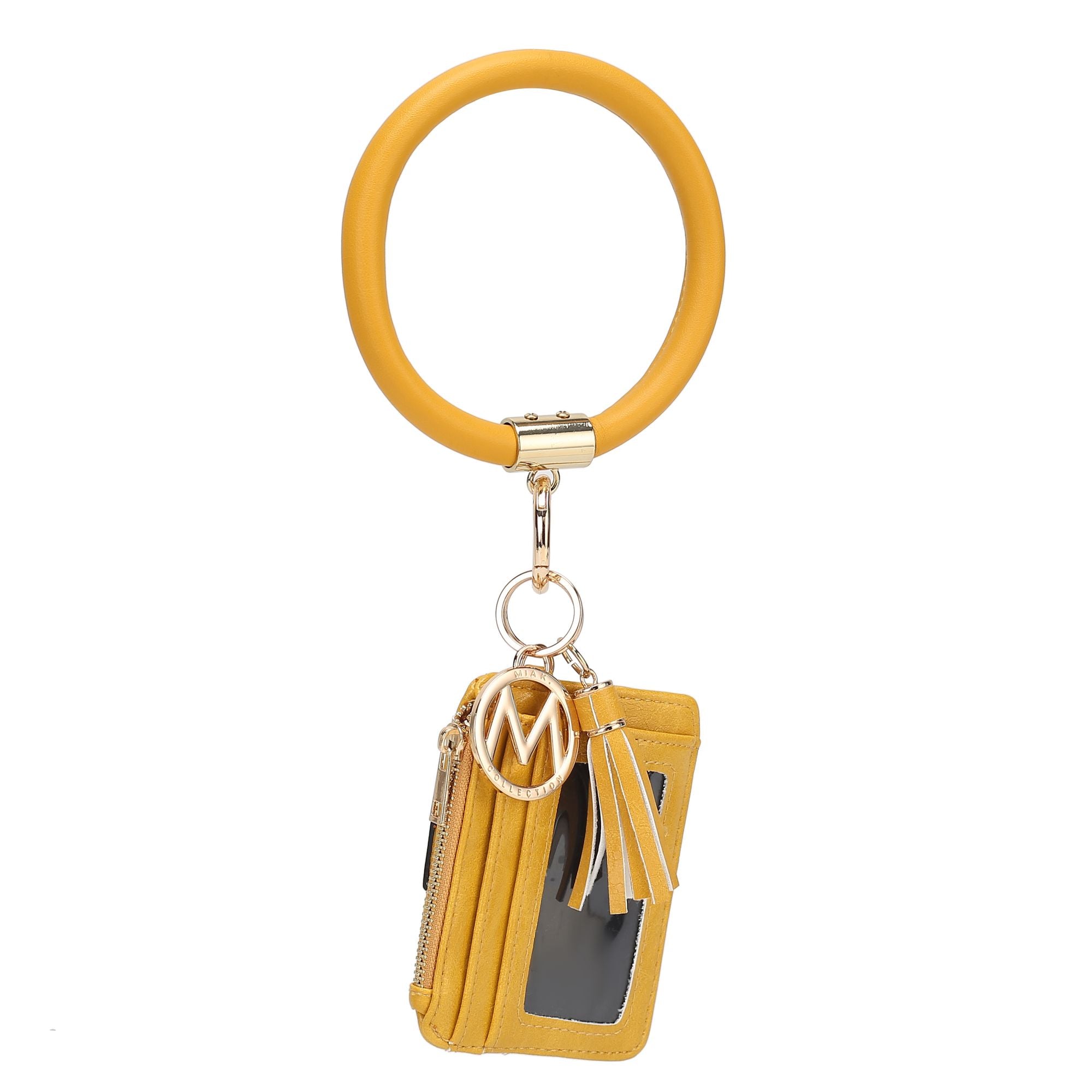 (yellow)Jordyn Bracelet with Card Holder by Mia k - BagNook
