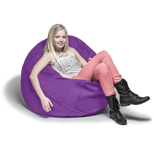 Jaxx 4 ft Cocoon Kids Bean Bag, Grape - BagNook