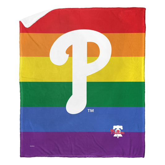 PRIDE SERIES - PHILLIES - Silk Touch Sherpa Throw Blanket - BagNook