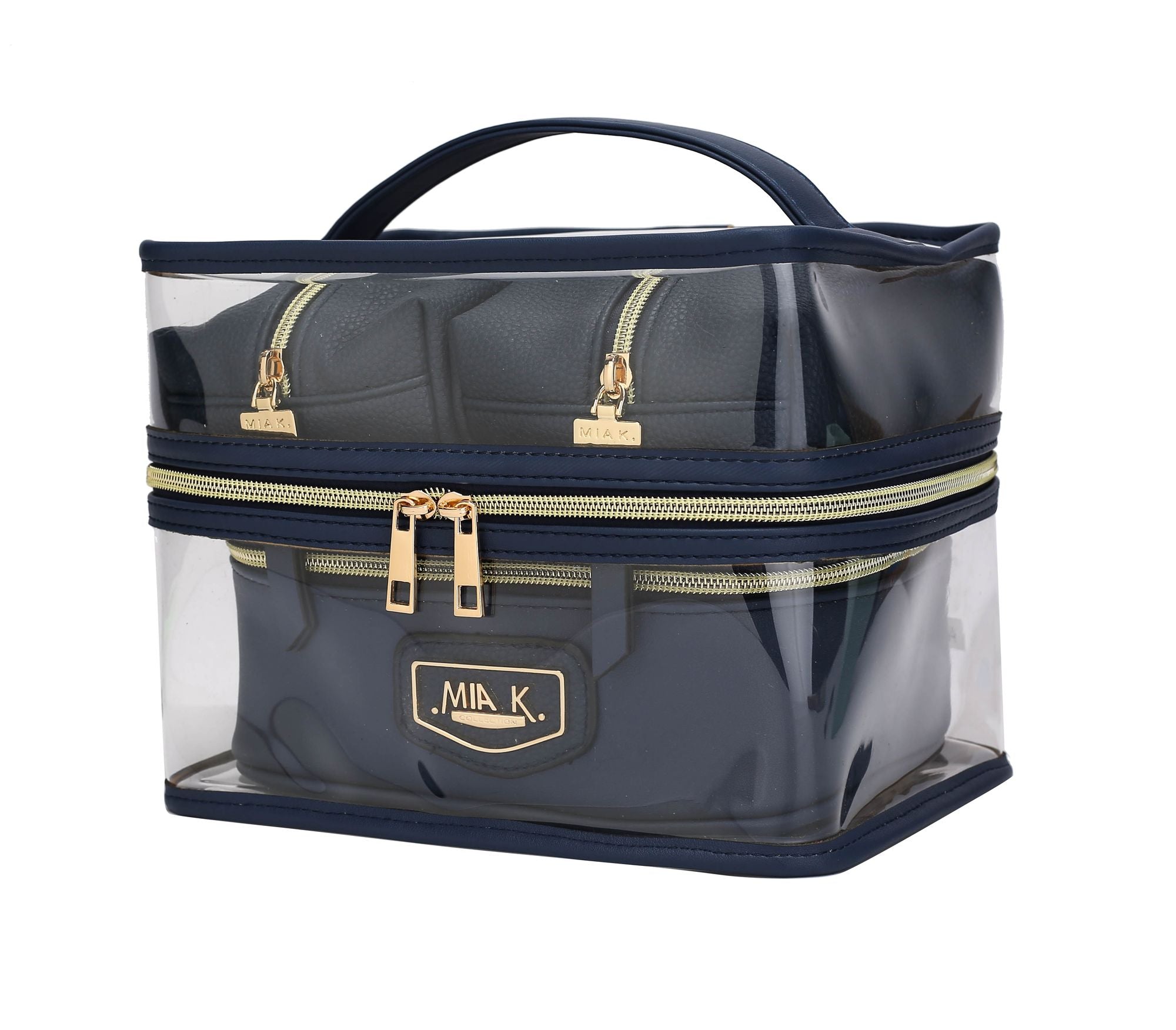 (navy)Emma Cosmetic 4pc Set by MiaK - BagNook
