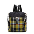 Load image into Gallery viewer, (mustard)Nishi Plaid Backpack Women by Mia K - BagNook
