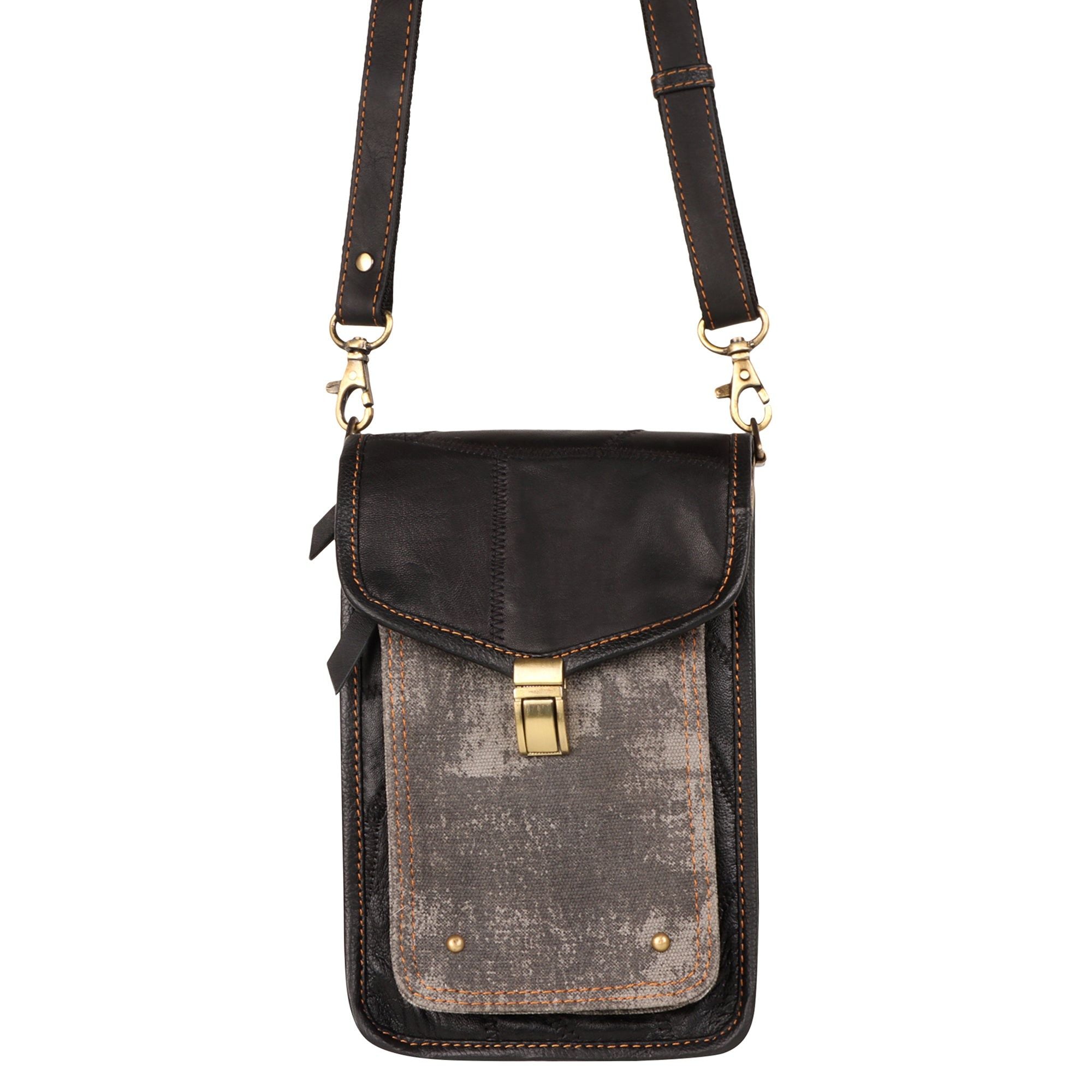 Harley Black Crossbody - Upcycled - BagNook
