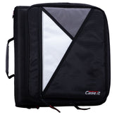 (jet black)The Universal - 2 Inch Zipper Binder w/Laptop Pocket - BagNook