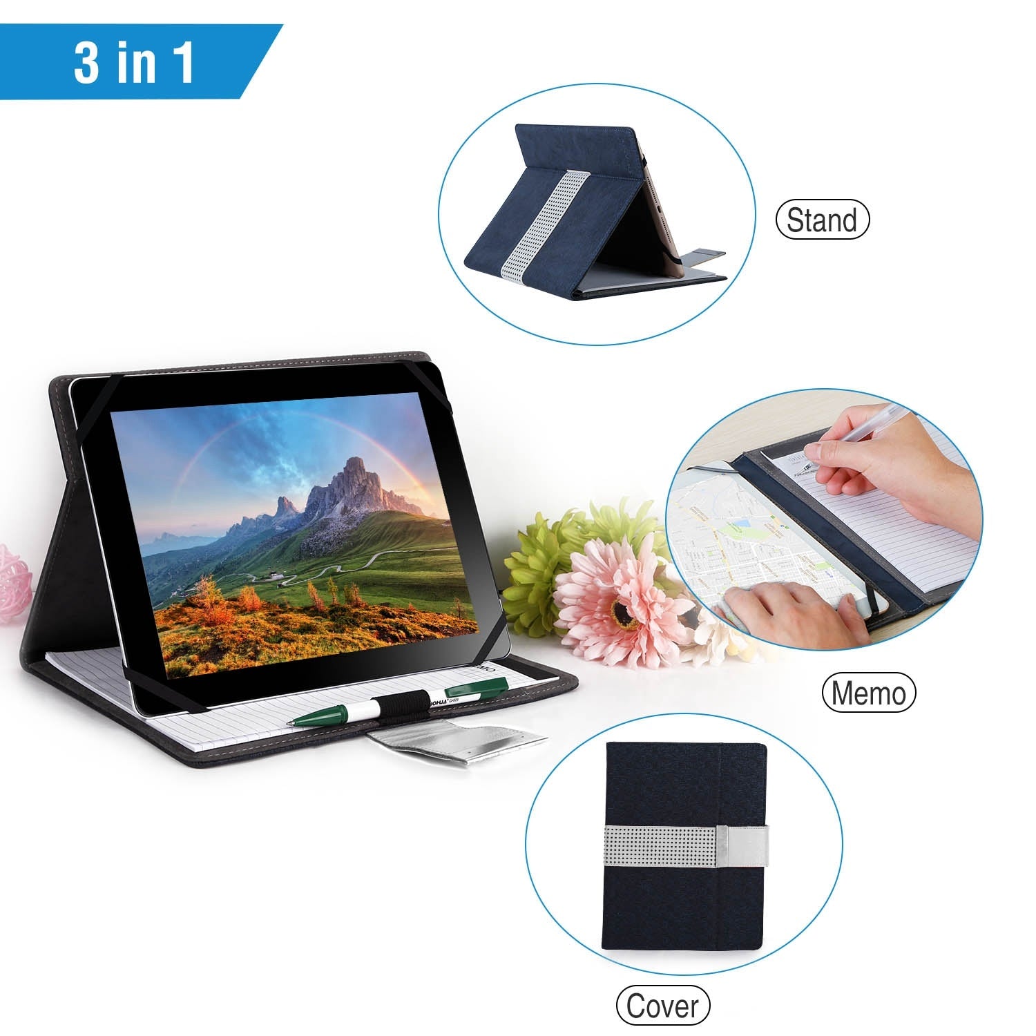 Tablet Padfolio Organizer Case for 9.7in Tablet - BagNook