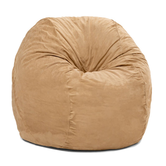 Jaxx Saxx 5 Ft Large Bean Bag, Camel - BagNook