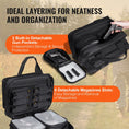 Load image into Gallery viewer, VEVOR Tactical Pistol Bag with 2 Pistol Cases - Black - BagNook
