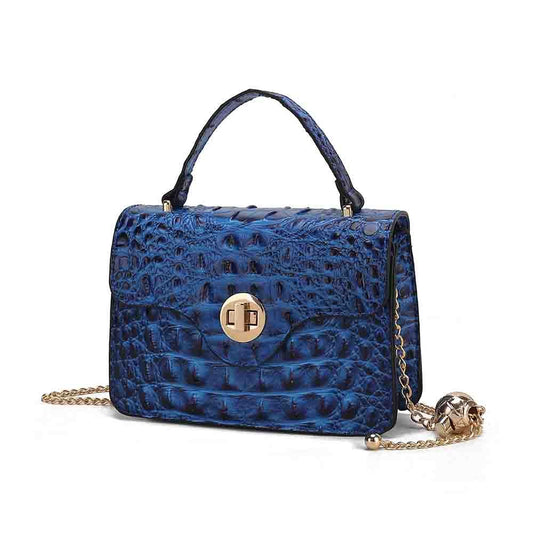 (royal blue)Mae Mini Crossbody Handbag by Mia K - BagNook