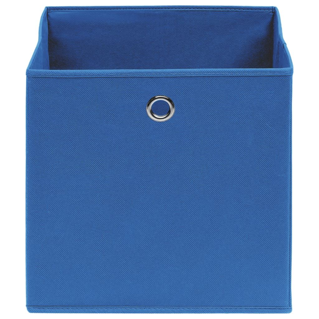 Storage Boxes 4pc 12.6"x12.6"x12.6" Fabric - Blue - BagNook