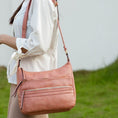 Load image into Gallery viewer, (mauve)Oakley Shoulder Bag Vegan Leather by Mia K - BagNook
