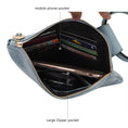 Load image into Gallery viewer, (denim)Simone Clutch/Wristlet Handbag Vegan Leather by Mia k - BagNook
