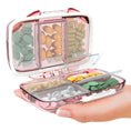 Load image into Gallery viewer, Travel Pill Organizer - 7 Compartments - Rose - BagNook
