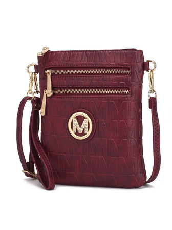 (burgundy)Scarlett Crossbody Handbag by Mia k - BagNook