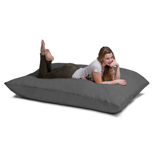 Jaxx 5.5 ft Pillow Saxx Bean Bag Pillow, Charcoal - BagNook