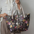Load image into Gallery viewer, (coffee beige) reversible shopping tote with crossbody pouch- bagNook
