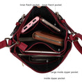 Load image into Gallery viewer, (red)Lilian Vegan Leather Crossbody by Mia k - BagNook
