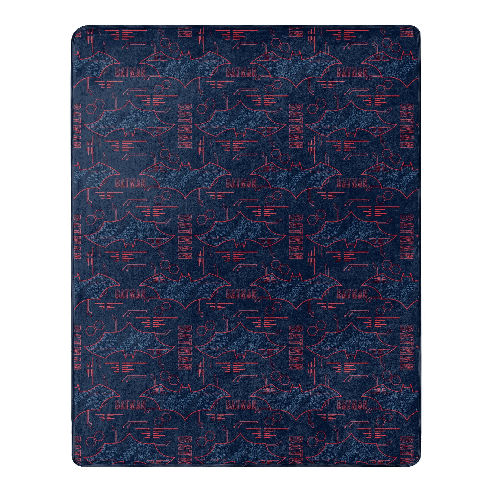 Batman - Cyber Symbols Throw Blanket & Hugger Set - BagNook