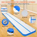 Load image into Gallery viewer, VEVOR Gymnastics Inflatable Air Mat, 4" Thick, 20ft Blue - BagNook
