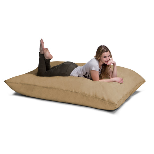 Jaxx 5.5 ft Pillow Saxx Bean Bag Pillow, Camel - BagNook