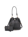 Load image into Gallery viewer, (charcoal)Ryder Shoulder Bag with Wallet by Mia k - BagNook
