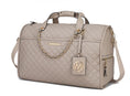 Load image into Gallery viewer, (taupe)Lexie Vegan Leather Women Duffle by Mia K - BagNook
