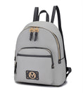 Load image into Gallery viewer, (light gray)Alice Backpack Vegan Leather by Mia k - BagNook
