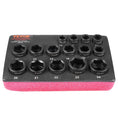 Load image into Gallery viewer, VEVOR Impact Sockets Set 15pcs 6-Point 3/8" Drive Bit Ratchet Tool Kit Case - BagNook
