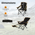 Load image into Gallery viewer, Folding Camping Chair with Footrest - BagNook
